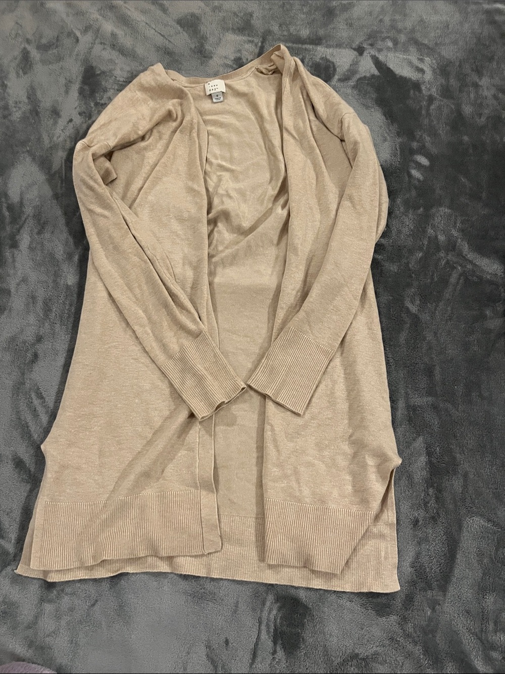 a new day Beige Open-Front Lightweight Cardigan